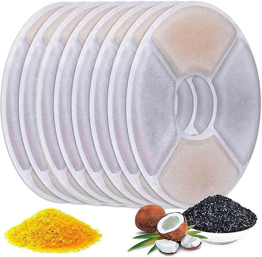 Cat Water Fountain Filters 8 Pack,50% More Resin & Activated Carbon,Genuine Cat Flower Fountain Replacement Filters for Pet Dog Drinking Water Dispenser Quadruple Filtration (Not for Catit)
