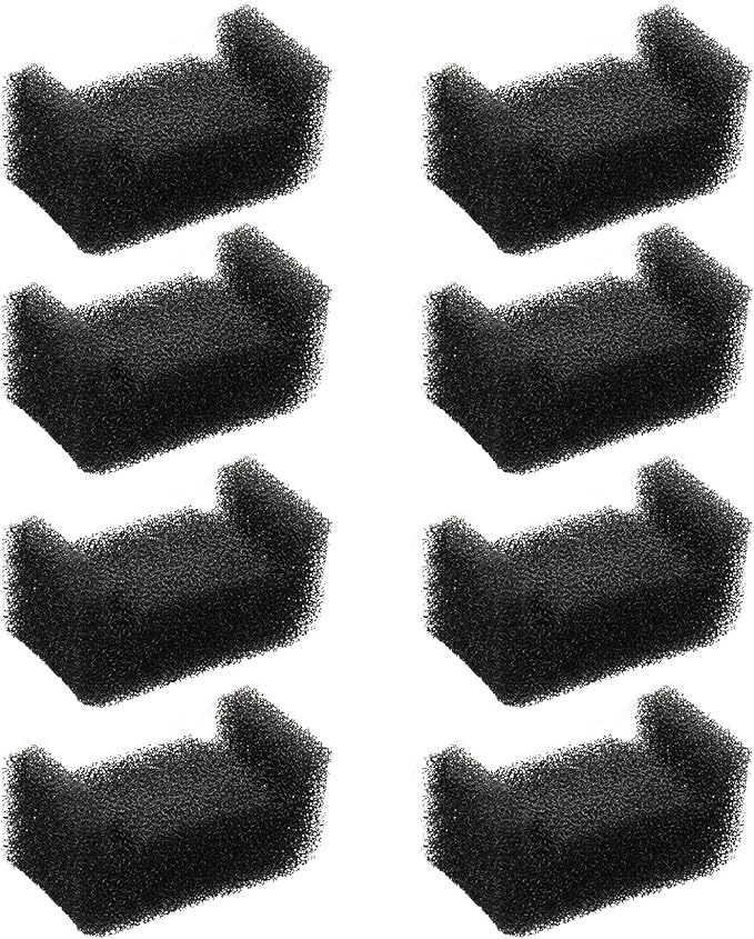 Cat Water Fountain Foam Filter, 8 Packs Cat Fountain Sponge Filter Replacement Filter for Pet Water Fountain Automatic Drinking Water Dispenser(U Sponge 8 Pack)