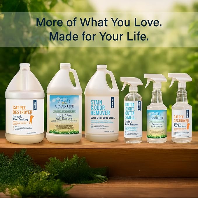 Cat Pee Destroyer - Cat Urination Stain & Urine Odor Eliminator for Home - Cat Deodorizer for Litter Box, Carpet, Mattress, Couches, Furniture, & Floors (CPD 32)