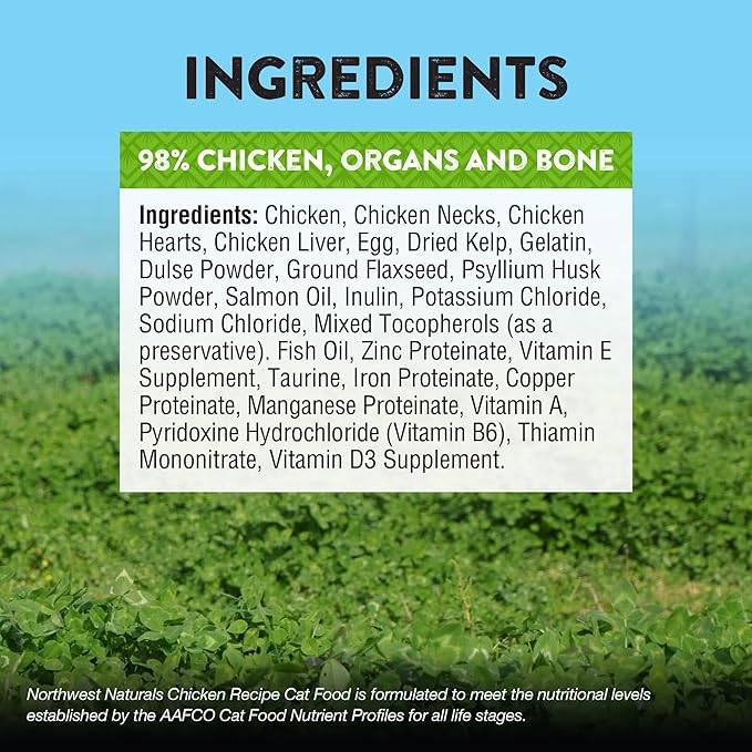 Northwest Naturals Freeze-Dried Chicken Cat & Kitten Food – Bite-Sized Nibbles – Healthy, Limited, Human-Grade Ingredients, All-Natural, High-Protein Raw Diet – Complete & Balanced, Made in USA, 11 oz