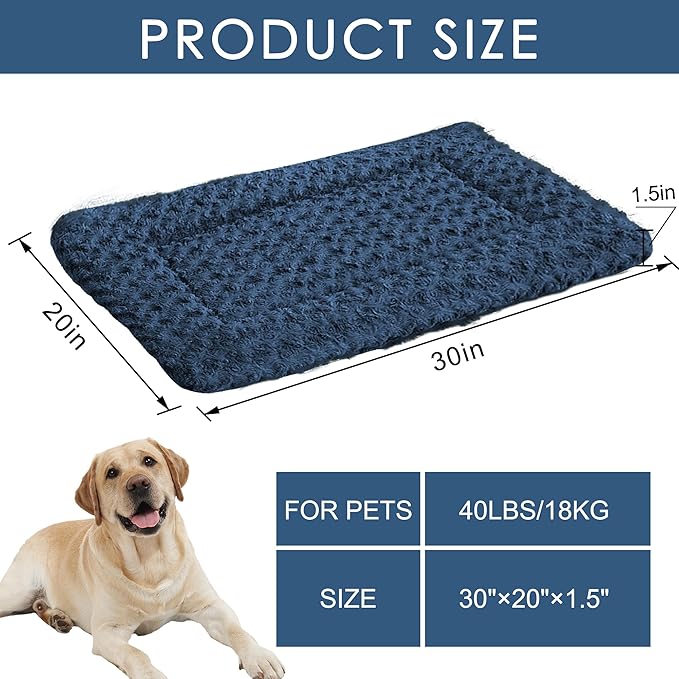 Dog Bed Mat - Comfortable Dog Kennel Pad, Multi-Purpose Dog Crate Bed & Dog Bed Mats for Dogs & Cats – Soft Dog Crate Mat & Dog Bed Crate Mat for Dog & Cat