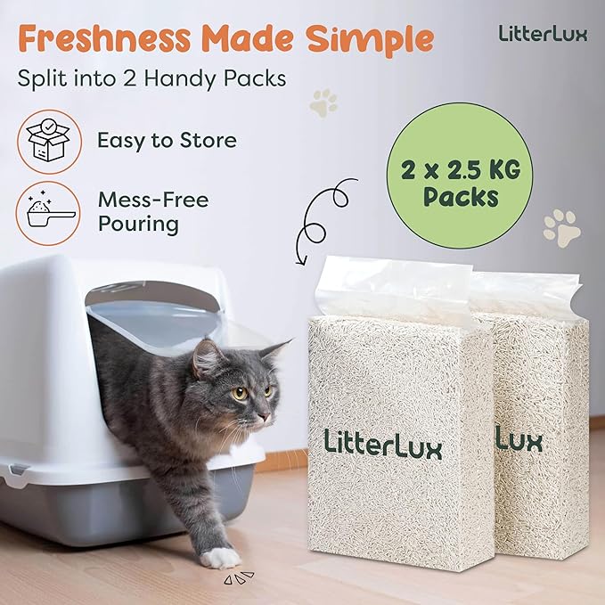 Tofu Cat Litter Clumping, Ultra Absorbent, Fast Drying, Flushable Cat Litter 100% Natural Ingredients, Solubility in Water, Neutralizing Properties of Odor, Dust-Free Tofu Litter for Cats 11lb