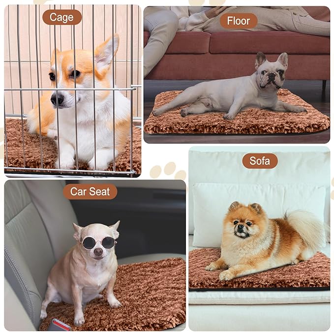 4 Pack Self Warming Cat Bed Indoor Self Heating Dog Cat Pad Washable 16 x 20 Inch Thermal Pet Kennel Pad Crate Bed Mat Reflect Body Heat for Outdoor