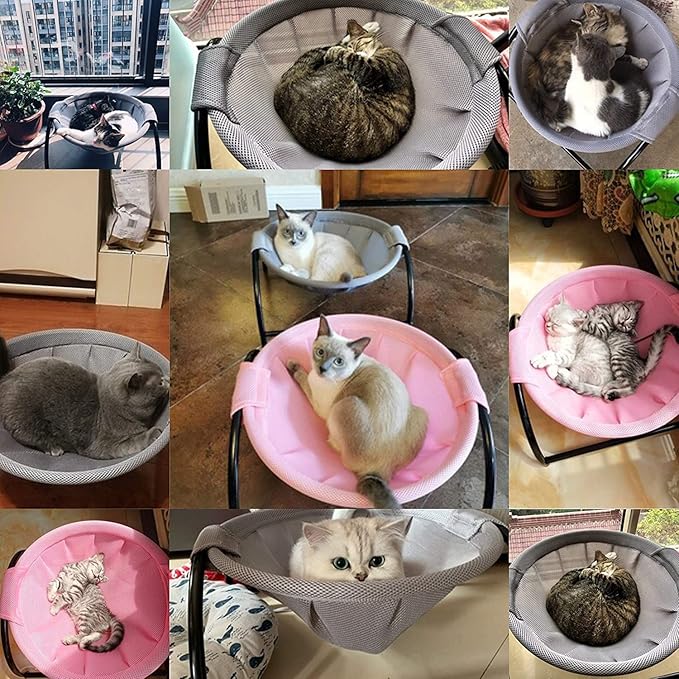 Cat Bed Dedicated Replacement Net Cover Soft Durable Breathability (Grey)