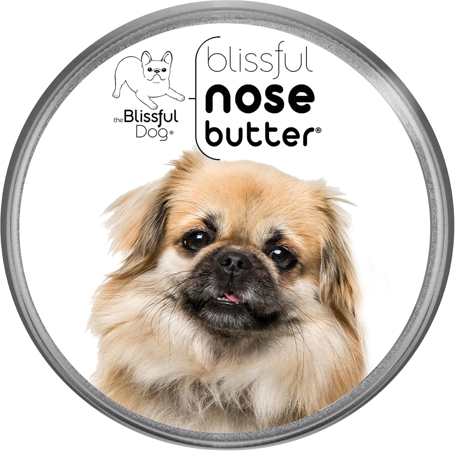 The Blissful Dog Tibetan Spaniel Nose Butter for Dry, Cracked Skin, Lick-Safe Dog Nose Balm with Moisturizing Shea Butter, Almond, Olive, and Essential Oils, Pet Supplies, Uncented, 1 oz.