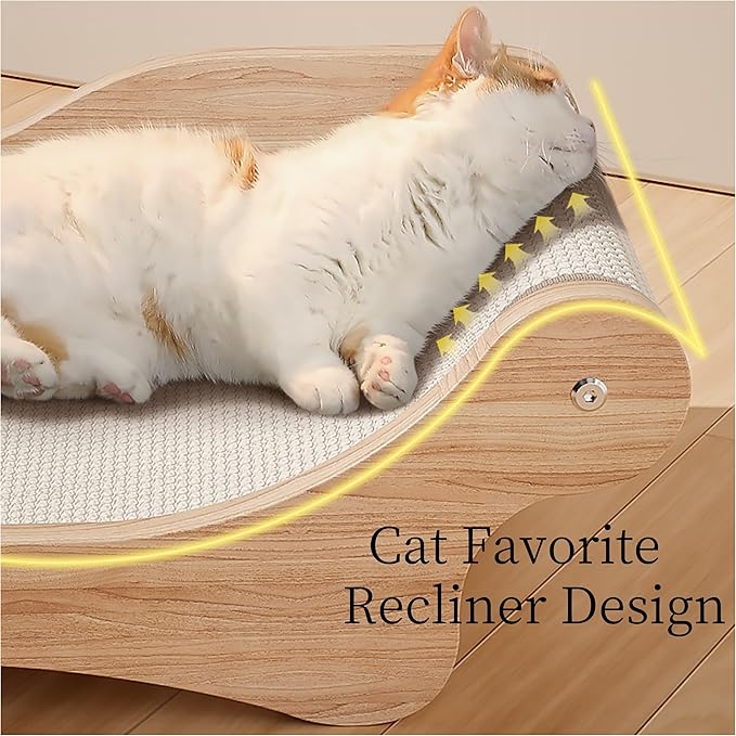 Cat Scratching Post Cat Hammock Scratcher for Indoor Cats Clearance Durable Sisal Cat Scratch Pad Wooden Cat Scratching Board Medium Small Kitty Scratcher Lounger Modern