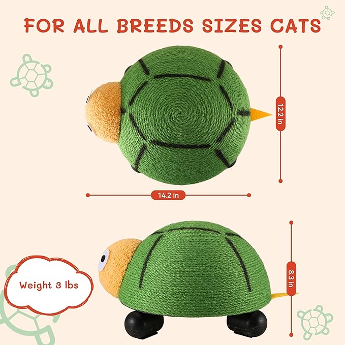 Cat Scratching Post Cute Scratching Board Install-Free Sisal Ball