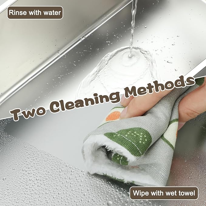 Rypet 2Packs Stainless Steel Litter Box Metal Litter Box for Cats High Back Litter Boxes Non-Stick Cat Poop Box，Easy to Clean(23.6"*15.8"*7.9")