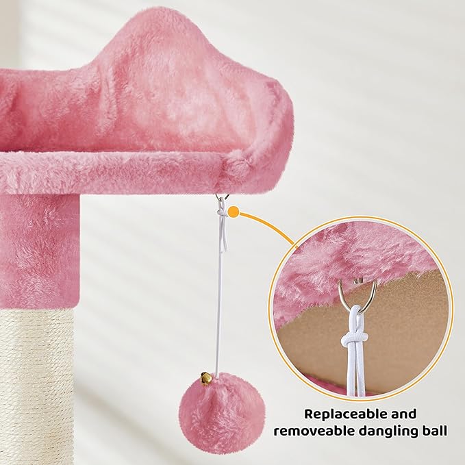 Yaheetech Cat Tree Tower for Indoor Kitten, Multi-Level Cat Towers Condo with Scratching Posts & Tunnel, Pet Furniture