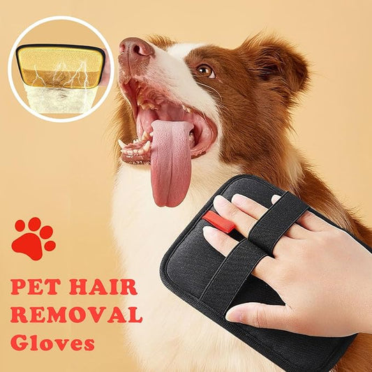 Pet Hair Removal Glove, 2 Pcs New Upgrade Electrostatic Gloves Pet Hair, Remover Grooming Glove for Cat & Dog Hair Remover for Couch, Furniture, Curtain