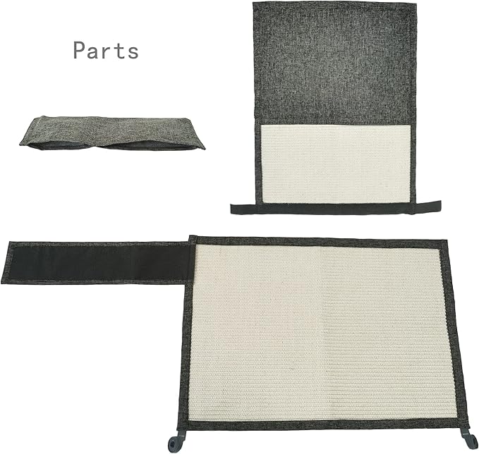 Fully Wrapped Cat Scratcher Couch- Natural Sisal Furniture Protection from Cats-Corner cat Scratcher for Couch Bed,Chair-Easy Installation