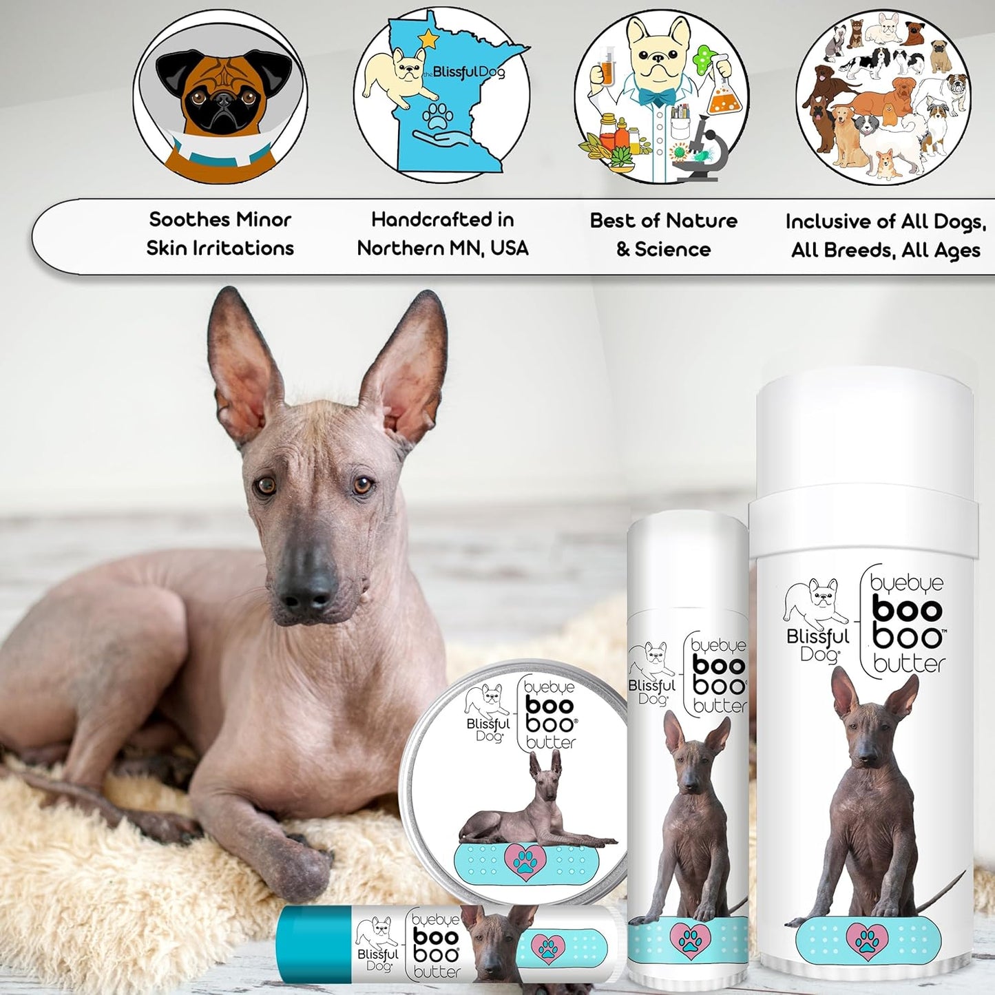 The Blissful Dog Xoloitzcuintli Boo Butter, 2 oz