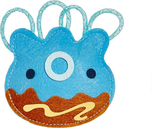 ROHOME Catnip Toys for Cat,Kitten Chew Teeth Cleaning Toy,Interactive Plush Toys for Swatting and Playing，Cute Octopus Cat Toy (Blue)