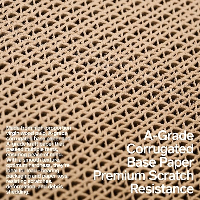 pidan Cat Scratcher Cardboard,Box and Cat Bed Cat Scratchers for Indoor Cats Scratching Board,A-Grade Corrugated Base Paper,Safe Glue (Box Type)