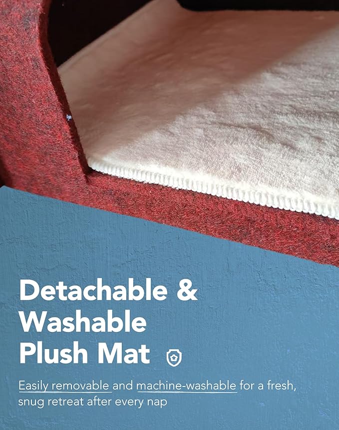 Lukamoo® Cute Cat House (Vanilla Mocha, Large)