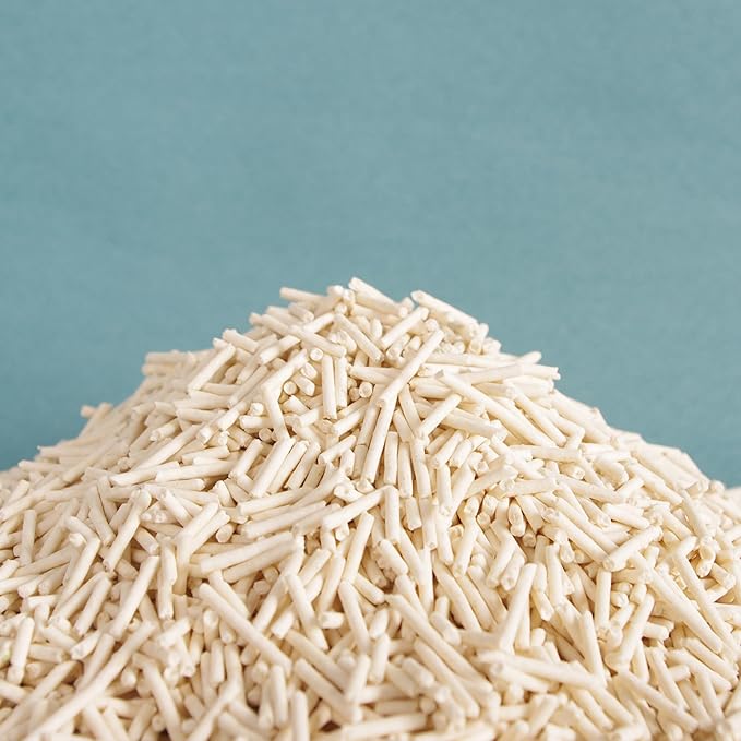 Original Tofu Cat Litter, Bean Fragrance, Odor Control and Economical cat Litter Dust-Free, Quick Clumping, Water Flushable Tofu Cat Litter, 5.5 Lbs X 8 Bags