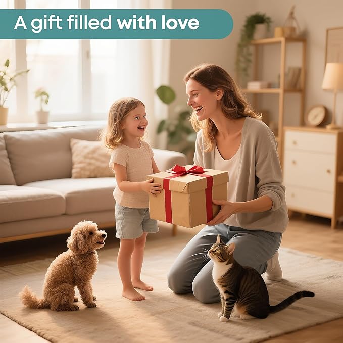 Elevated Wooden Cat Bed – 24"x15.7"x5.9" Breathable Hammock Pet Bed for Indoor/Outdoor Use, Raised Dog Lounger for Small Pets Like Kittens, Puppies, Rabbits, and Bunnies(White-1)