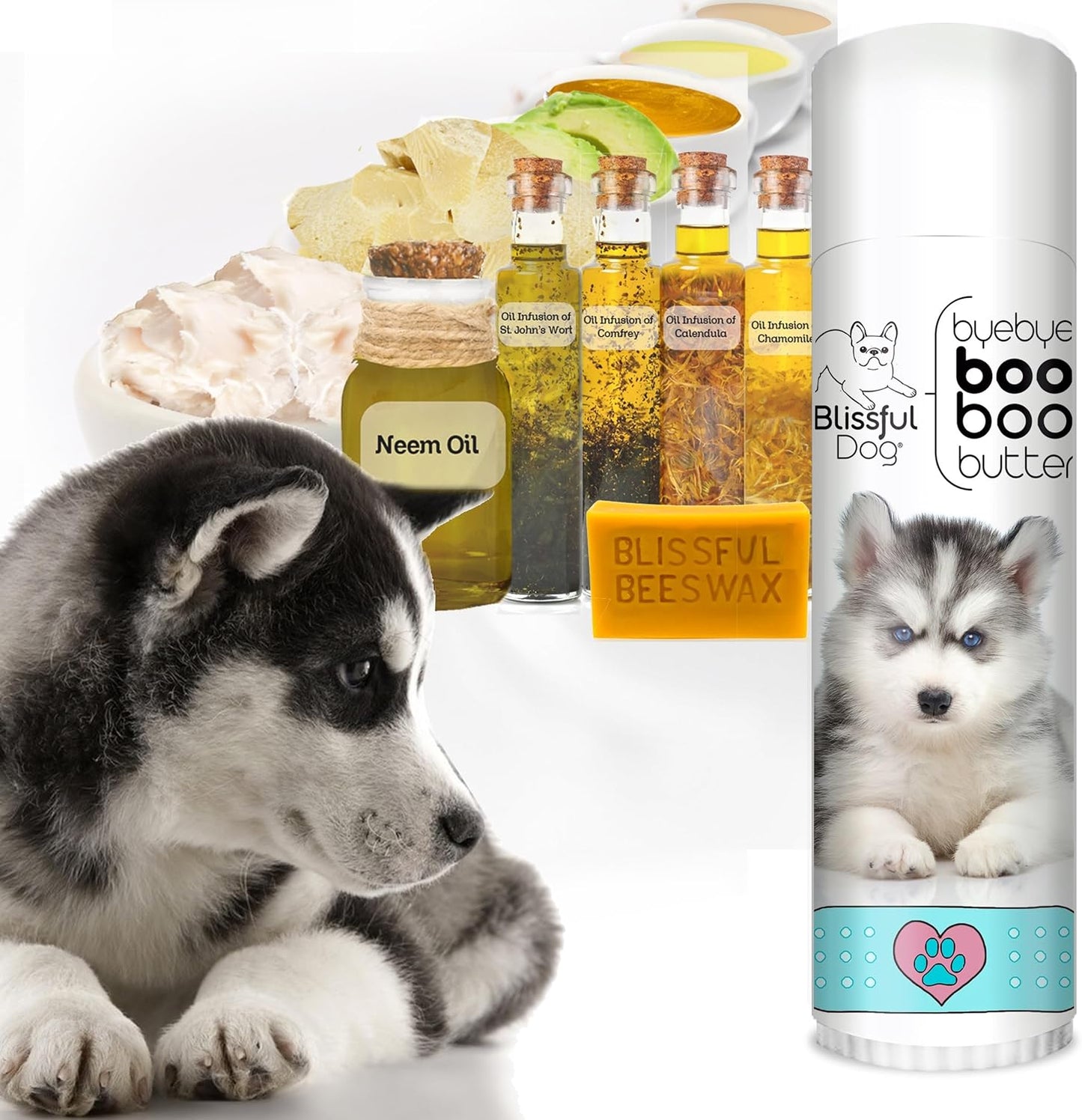 The Blissful Dog .50 oz Tube Husky Booboo Butter