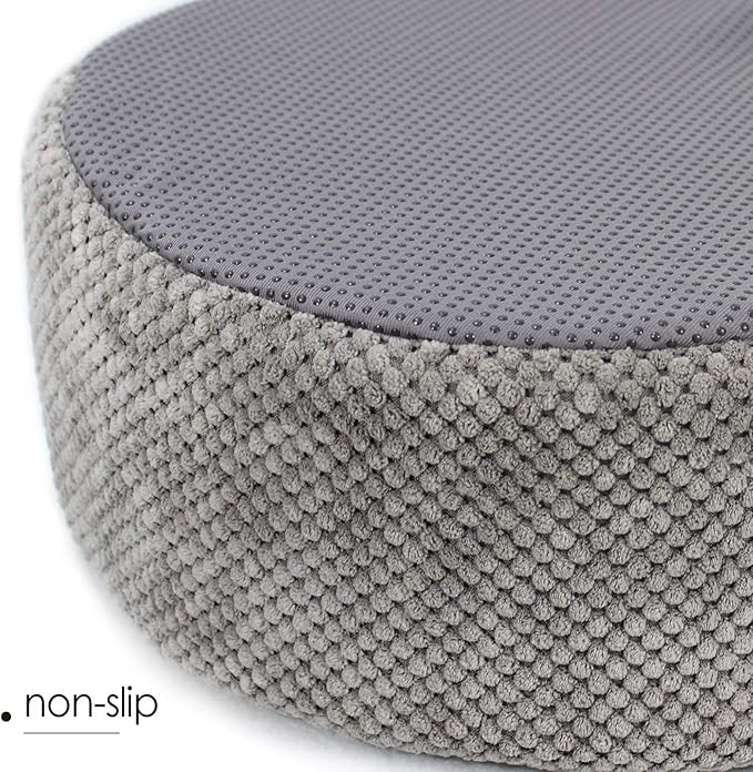 Winsterch Washable Cat Bed - Round Soft, Cozy & Warming for Indoor Cats. Calming Kitten Pet Bed. Small Pet Covered Cat Cave Beds (Gray,12.59 x 12.59 x 5.91 in)