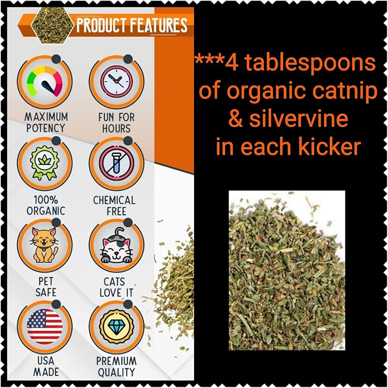 One Catnip kicker toy 11"/30 designs, silver vine toys, Cat kicker toy, Christmas gifts for cats, Cat birthday gift, Kicker stick, toys for indoor cats, cat gifts under 10, Made in USA