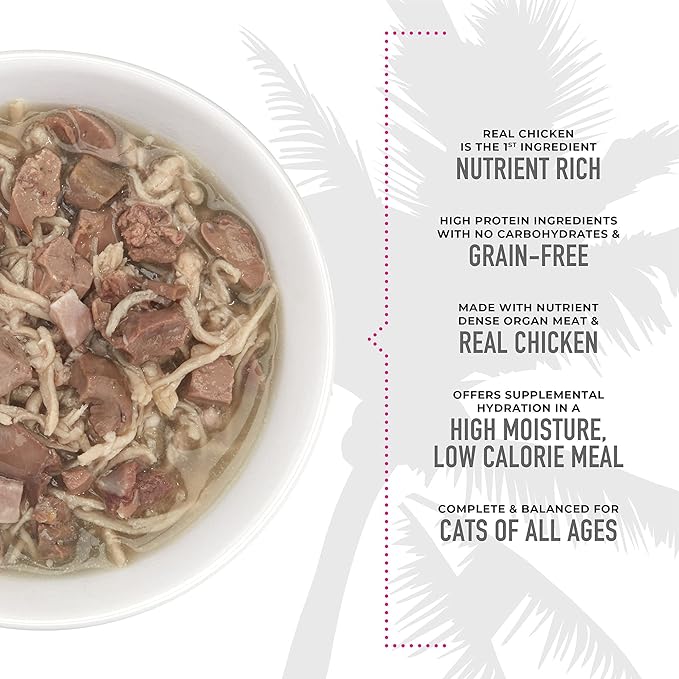 Tiki Cat After Dark, Variety Pack, High-Protein and 100% Non-GMO Ingredients, Wet Cat Food for Adult Cats, 2.8 oz. Cans (Pack of 12)