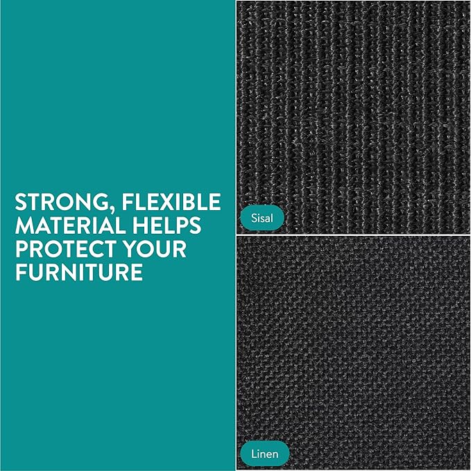 Navaris Cat Scratch Mat Sofa Protector - Natural Sisal Furniture Protector Scratching Pad for Cats - Scratch Carpet for Couch, Sofa, Chair - Right