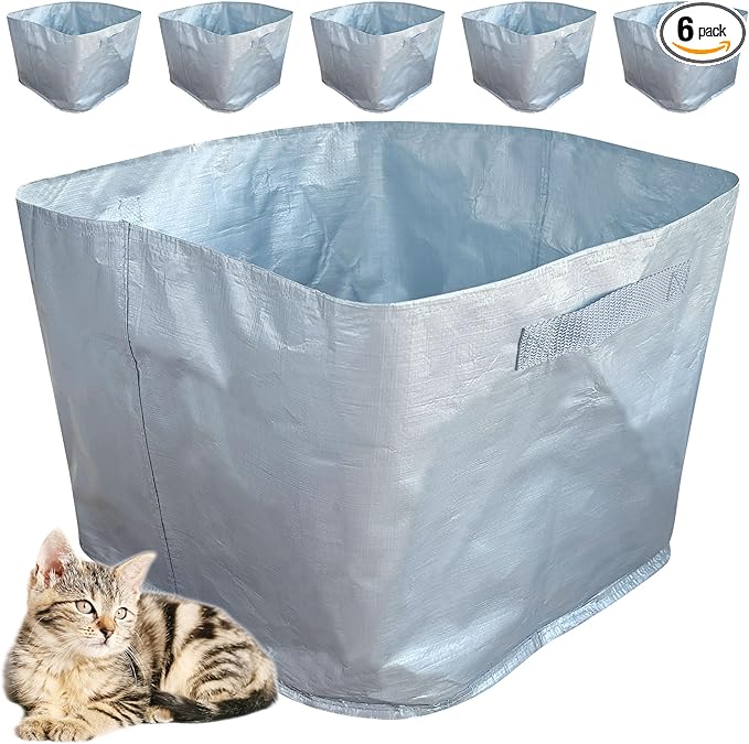 6 Pack Refill Liners A Compatible with Modkat Flip Litter Box, Waterproof and Scratch-Resistant Cat Box Liners for Type A