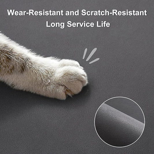 YCT Pet Cat Dog Food Mat, Non-Slip Super Absorbent, 18.1 x 11.8 inches, Brown