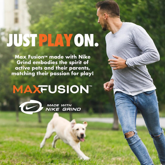 Max Fusion with Nike Grind, Arlee Cannon Treat Dispensing Dog Toy, Durable Dog Treat Toy, L