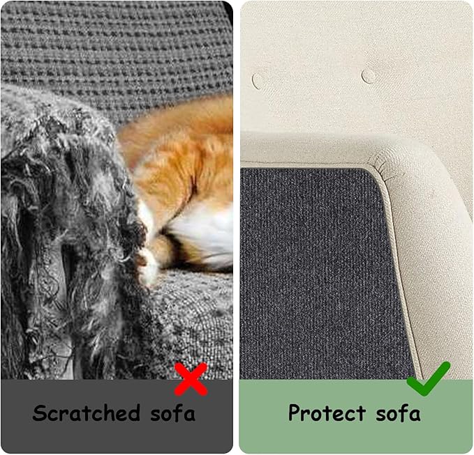 Furniture Pet Protectors Sofa Protector for Cats Couch Corner Protectors for Cat Scratch Furniture Protector Corner Grey 15.8"×23.6"