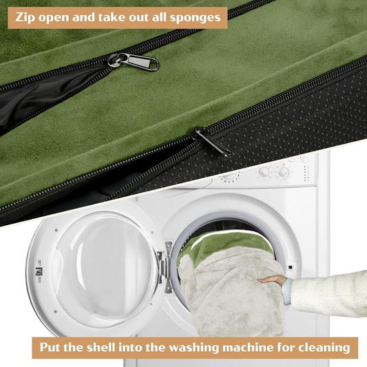 Comfort Expression Small Dog Beds Waterproof Orthopedic Foam Dog Sofa Beds for Medium Dogs Comfy Pet Bed with Washable Removable Cover & Non-Slip Bottom(Small,Light Green)