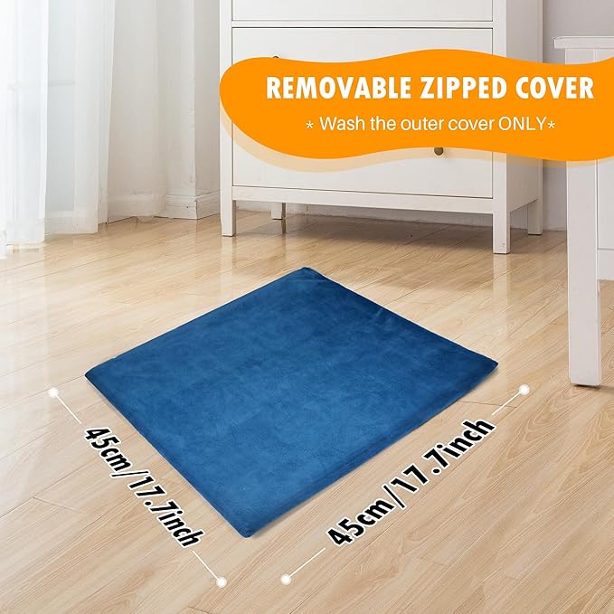 Pet Heating Pad for Cat Heating Pad Indoor Self Heating Cat Pad with 6 Adjustable Temperature & 5 Timers, Dog Heating Pad Waterproof Heated Dog Bed with Chew Resistant Cord Pet Heating Pad