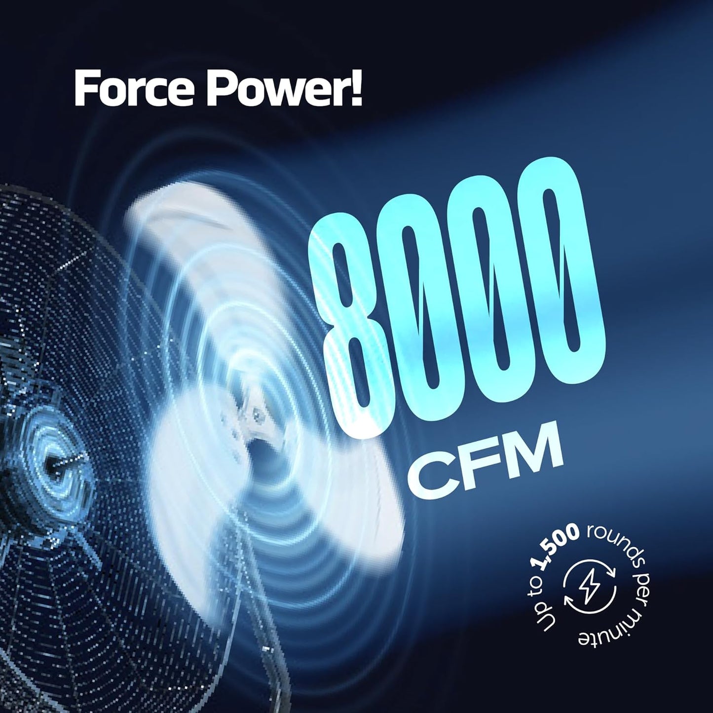 24 Inch High-Velocity Industrial Metal Drum Fan 8,800 CFM, 3-Speed Heavy Duty Floor Fan, 360-Degree Tilt for Commercial, Warehouse, Workshops, Garage, Factory, and Basement with Extreme Power