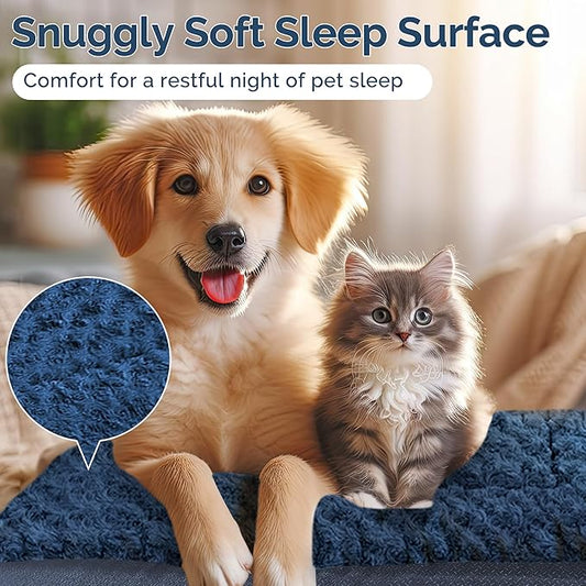 Dog Beds Crate Pad, Dog Bed Mat for Smal Dogs Sleeping, Soft, Durable, Washable & Anti-Slip Crate Pads, Reversible Mat Bed Kennel Mat Cat Bed