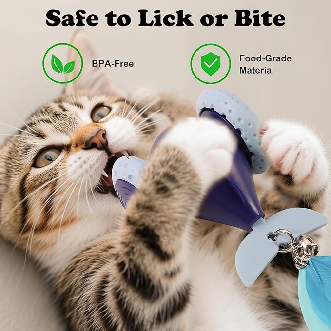 Interactive Cat Mouse Toy, Indoor Kitten Toys, Automatic Cat Wheel, Rechargeable