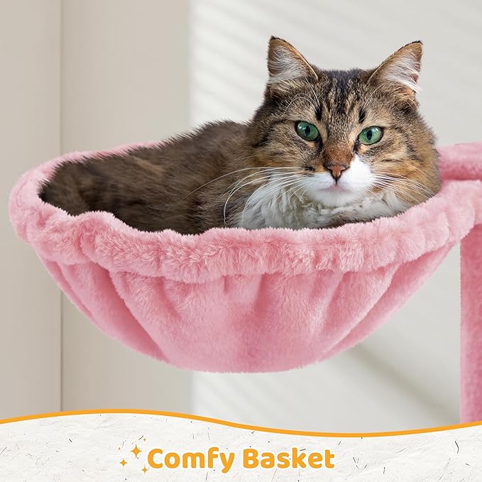 Yaheetech Cat Tree Tower for Indoor Kitten, Multi-Level Cat Towers Condo with Scratching Posts & Tunnel, Pet Furniture