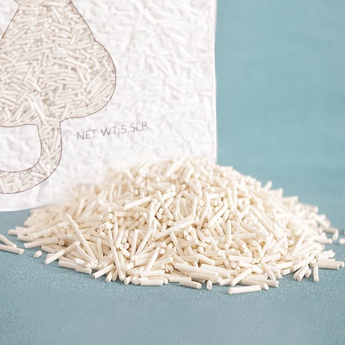 Original Tofu Cat Litter, Bean Fragrance, Odor Control and Economical cat Litter Dust-Free, Quick Clumping, Water Flushable Tofu Cat Litter, 5.5 Lbs X 2 Bags