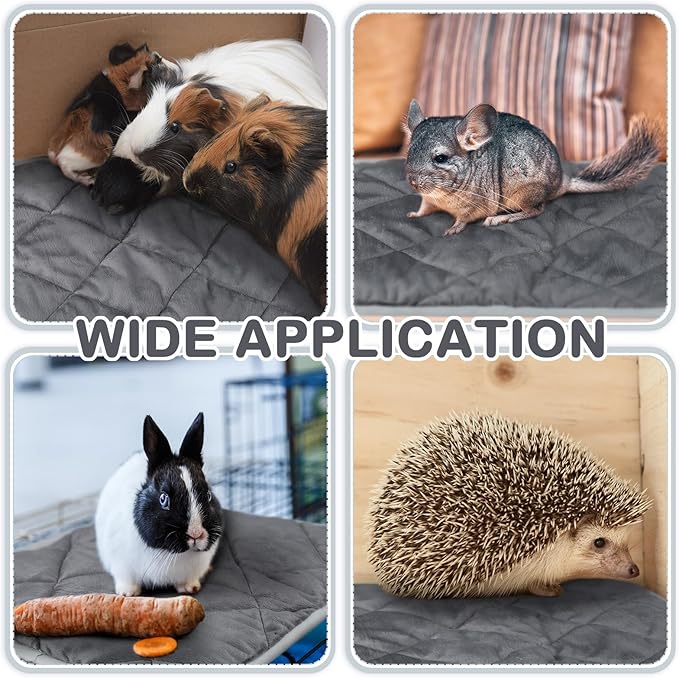 4 Pack Self Heating Cat Pad Self Warming Dog Mat Reflects Body Heat Extra Warm Thermal Pet Pad Washable Dog Cat Bed Crate Bed Mat Blanket(Gray,45 x 28 Inch)