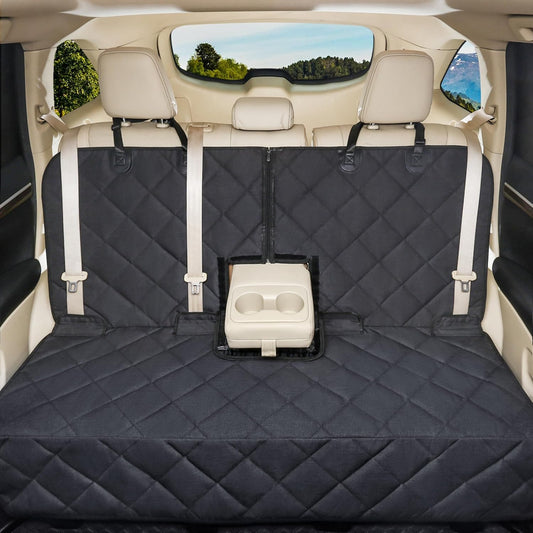 Bench Dog Car Seat Cover for Back Seat Waterproof Seat Covers Durable Scratch Proof Nonslip, Protector for Pet Fur & Mud Washable Backseat Cover for Cars Armrest Compatible