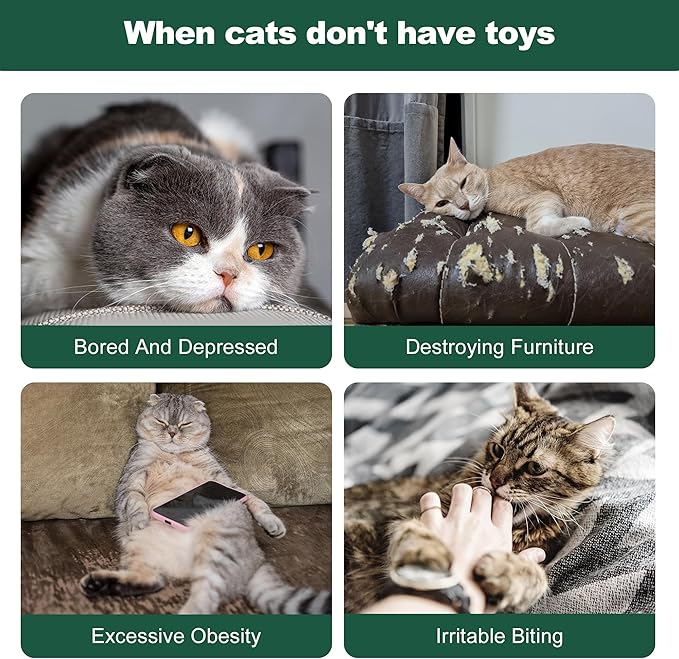 Love's cabin Cat Tunnel Tube Toys 3 Way Collapsible, Cat Tunnels for Indoor Cats，Kitten Tunnel Bored Pet Play Tunnel with Peek Hole Toy Ball for Kitty, Kitten, Rabbit, Puppy Blue&Yellow