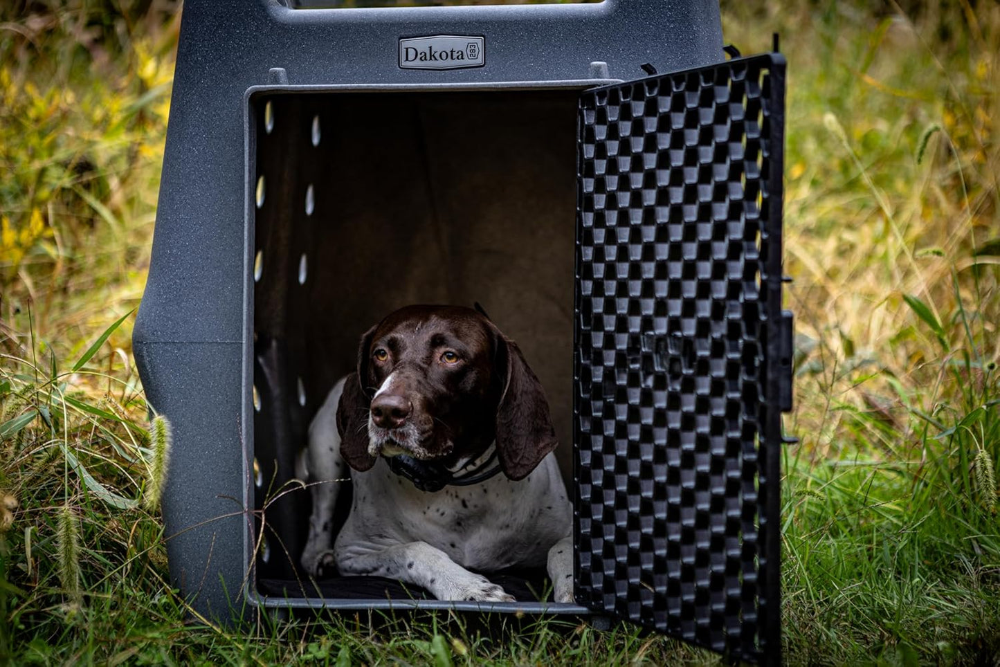 Dakota 283 Crate - Canine Rough and Tough Economy Kennel (Dark Granite, Intermediate)