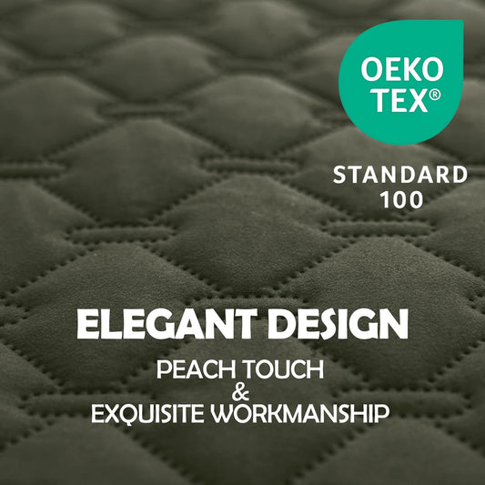 gogobunny 100% Double Sided Waterproof Dog Blanket Soft Pet Bed Cover Reversible Protect Furniture Couch Sofa Car for Puppy Large Dog Cat (Dark Olive/Light Olive, 30x90 Inch (Pack of 1))