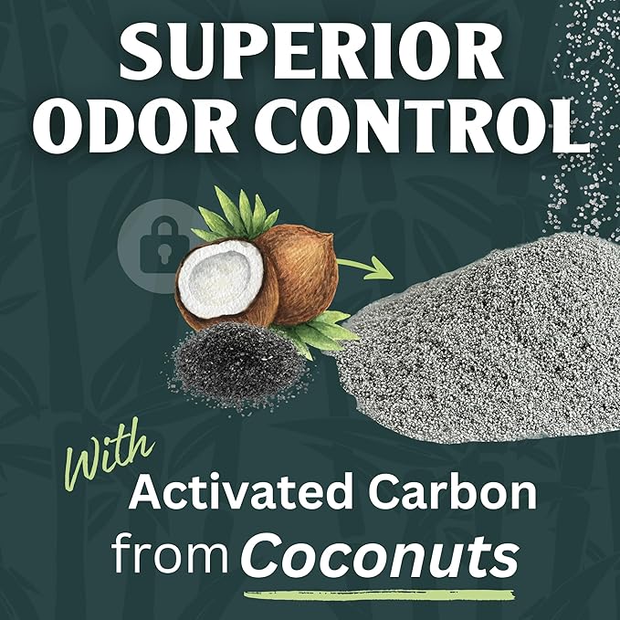 Litter Box Odor Eliminator | Cat Litter Deodorizer | Smell Control for Cats | Non-Toxic & Safe for Kittens | Home Odor Neutralizer | Kitty Litter Freshener | Sprinkle & Sweep | Made in USA