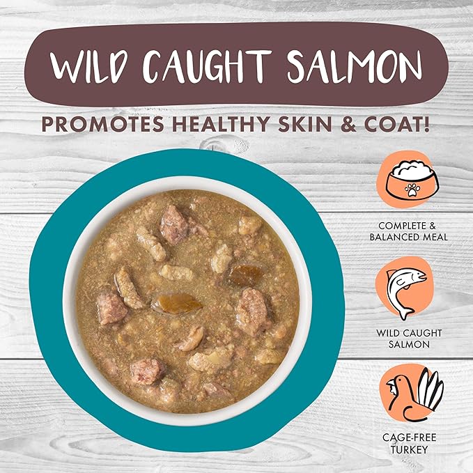 Weruva Classic Cat Stews!, Stew's Clues with Turkey, Chicken & Salmon in Gravy, 5.5oz Can (Pack of 8)