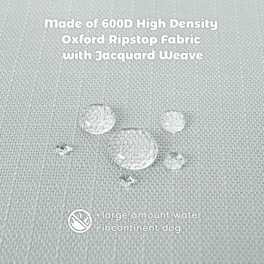 Miguel Oxford Ripstop Outdoor Waterproof Dog Bed for Metal Dog Crates Water-Resistant All Weather Pet Mat Durable Easy Wipe Clean Travel Indoor Outdoor Puppy Cat Crate Bed 36inch, Grey