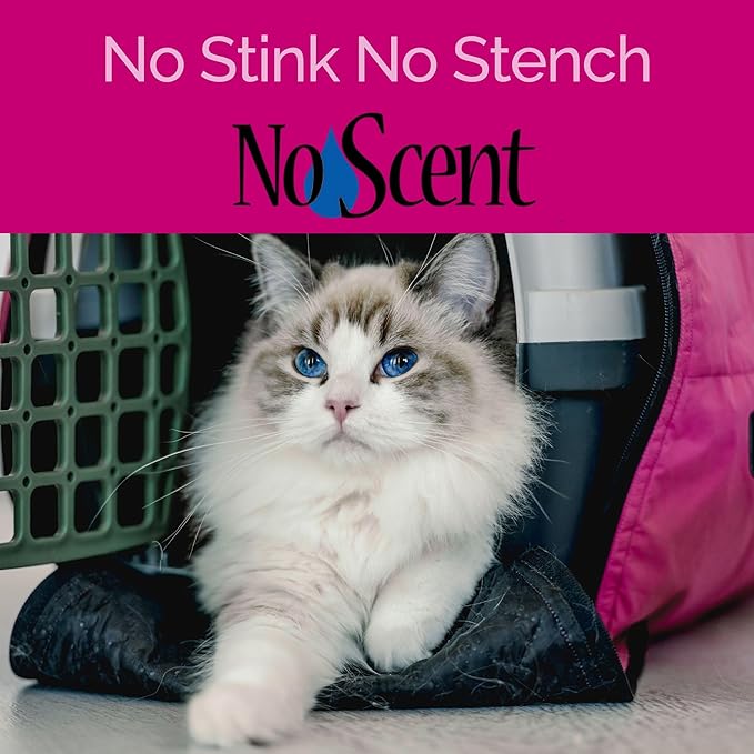 No Scent - Cat Litter Box Cleaner - 2 Fl Oz (59 mL) - Odor & Stain Remover with Probiotic Formula - Freshener for Furniture, Fabric, Hard Surfaces & Car