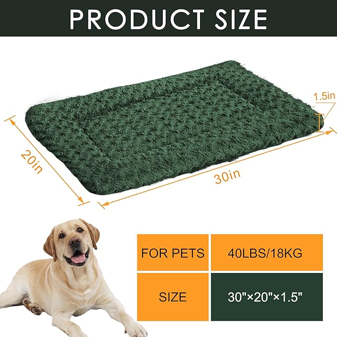 Dog Bed Mat - Comfortable Dog Kennel Pad, Multi-Purpose Dog Crate Bed & Dog Bed Mats for Dogs & Cats – Soft Dog Crate Mat & Dog Bed Crate Mat for Dog & Cat