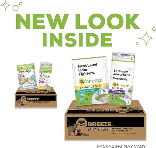 Purina Tidy Cats Breeze Cat Litter Extra Strength Refill Bundle
