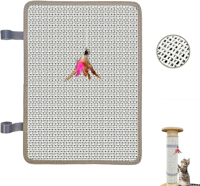 Cat Nail File Scratcher with 80-Grit Aluminum Oxide - Wrap-Around Design for Nail Trimming & Scratching Post Repair | Cat Scratchers That File Nails (Post Style1PCS)