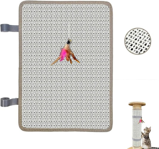 Cat Nail File Scratcher with 80-Grit Aluminum Oxide - Wrap-Around Design for Nail Trimming & Scratching Post Repair | Cat Scratchers That File Nails (Post Style1PCS)